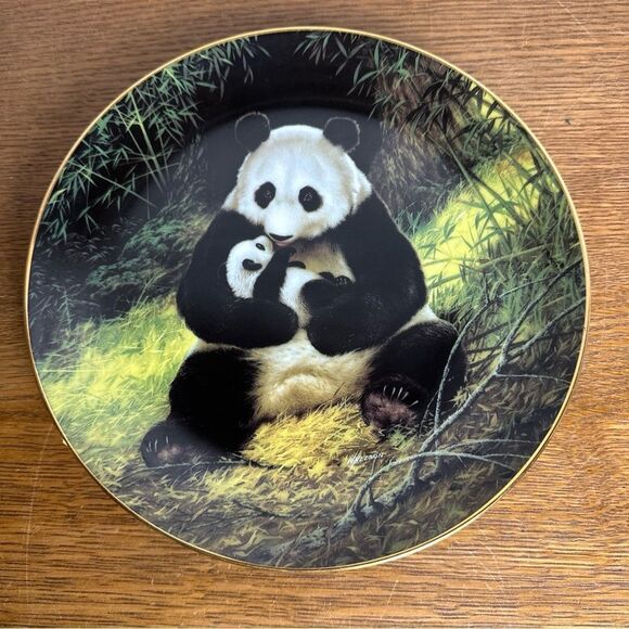 W.S. GEORGE 1988 COLLECTOR PLATE "The Panda" BY WILL NELSON BRADEX #84-G20-15.1 - Picture 1 of 3